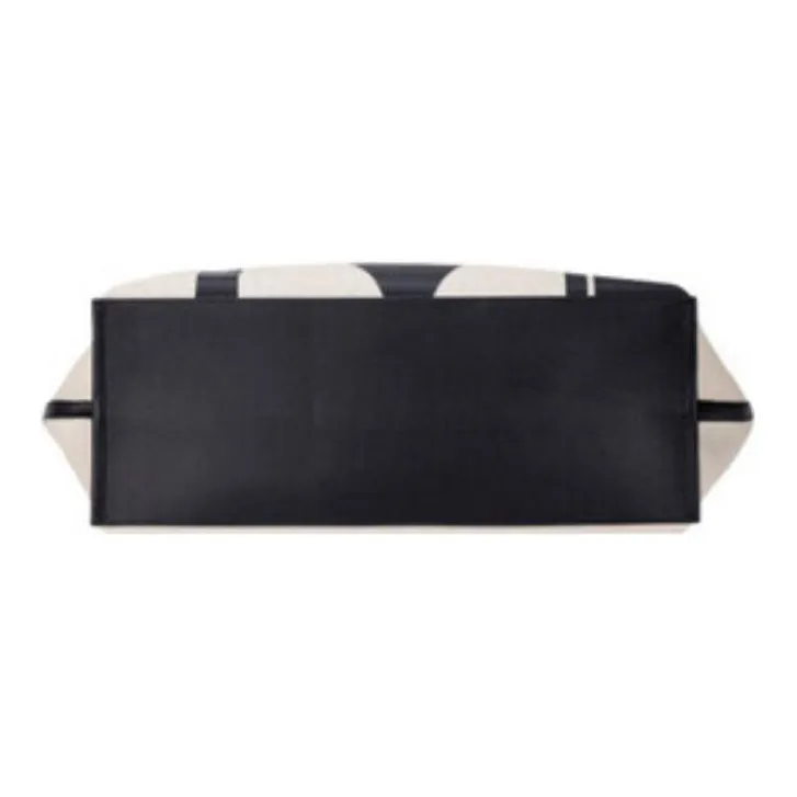 MCM Canvas Shopping Bag, Tote, Handbag, Shoulder Bag Medium Size Women's Black-4