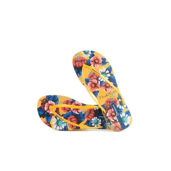 FULIDAKALUO x Ipanema Flip Flops Women's Yellow/Blue Pink