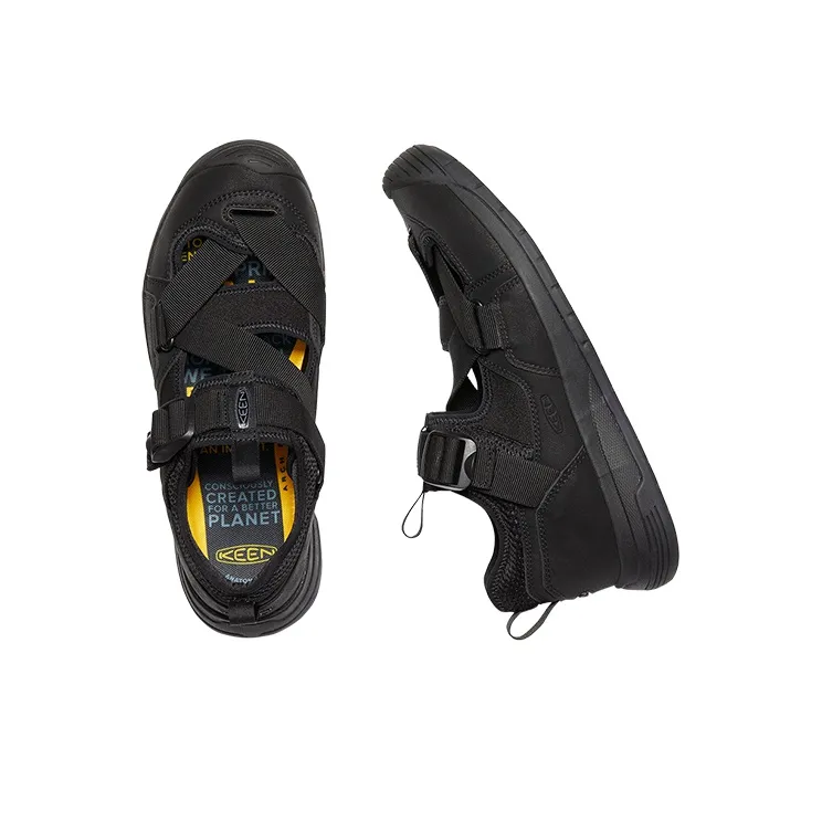 KEEN ZERRAPORT TRAIL Abrasion-Resistant Low-Top Casual Shoes Men's Black-3