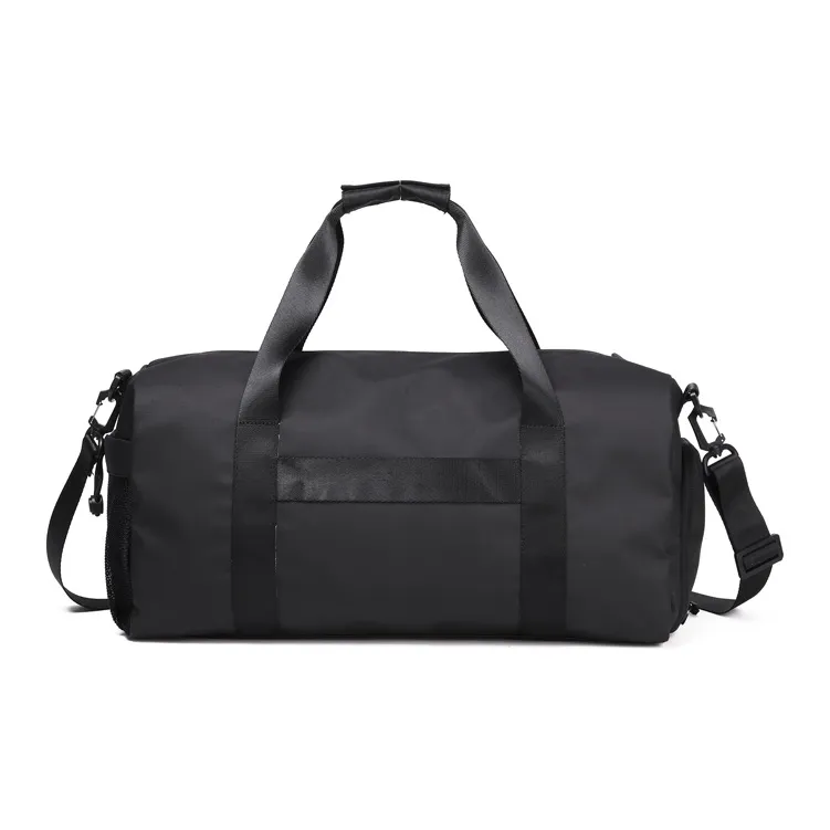 KMV Polyester Gym Bag Large Size Unisex Shiny Black-2