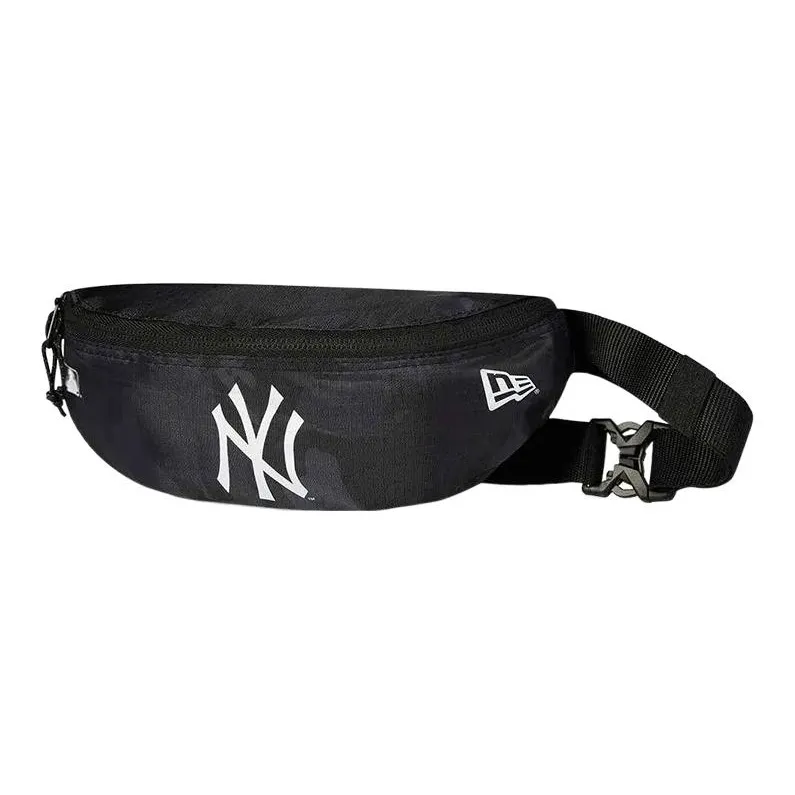 New Era Polyester Crossbody Bag, Fanny Pack Mini Unisex Black-1