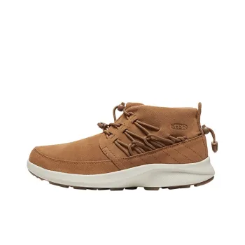 KEEN Uneek CHUKKA Cushioned Wear-Resistant Support Mid-Top Outdoor Shoes Hiking Hiking Shoes Women's Brown