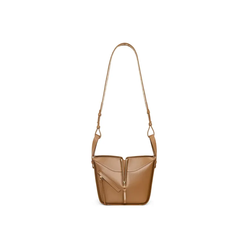 LOEWE Hammock Satin Cow Leather Shoulder Bag, Crossbody Bag, Handbag Regular Women's Brown-4