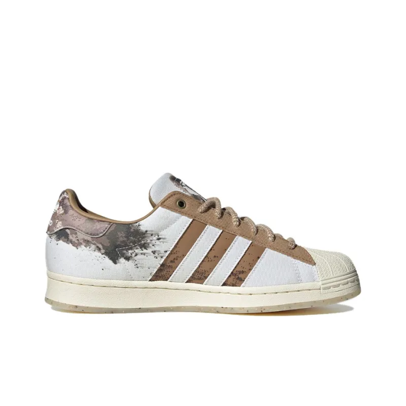 Adidas Originals Superstar Shoes 'White Brown'-1