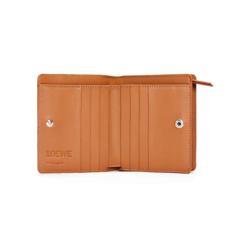 LOEWE Puzzle Calfskin Wallet Women's Tan-3