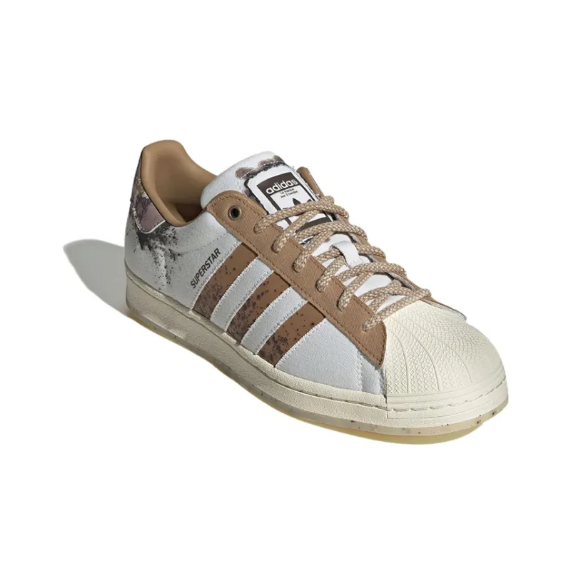 Adidas Originals Superstar Shoes 'White Brown'-3