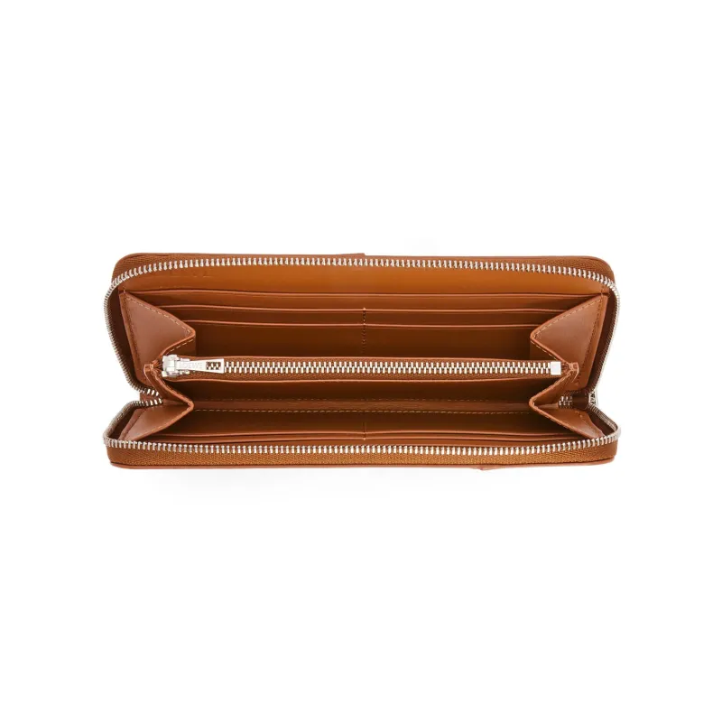 LOEWE Puzzle Calfskin Wallet Women's Tan-2
