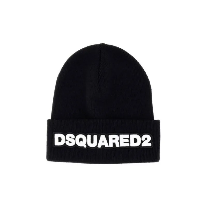 DSQUARED 2 Logo Embroidered Beanie-0