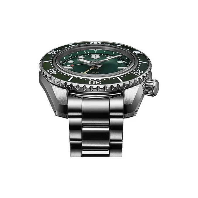 SEIKO Automatic Mechanical Movement Stainless Steel Strap Watch Men's Watches Green Dial-3