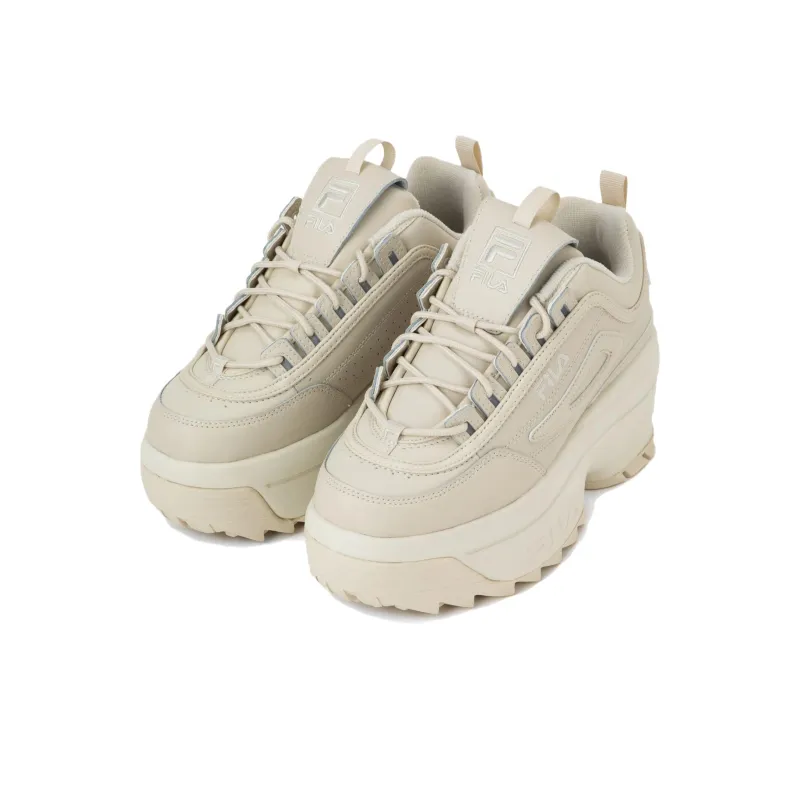 FILA Disruptor 2 Wedge Anti-Slip Wear-Resistant Low-Top Casual Shoes Women's Beige-2