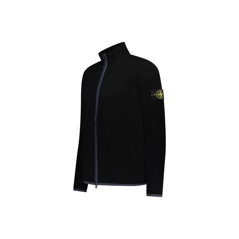 STONE ISLAND Compass Patch High Neck Zipped Cardigan-2