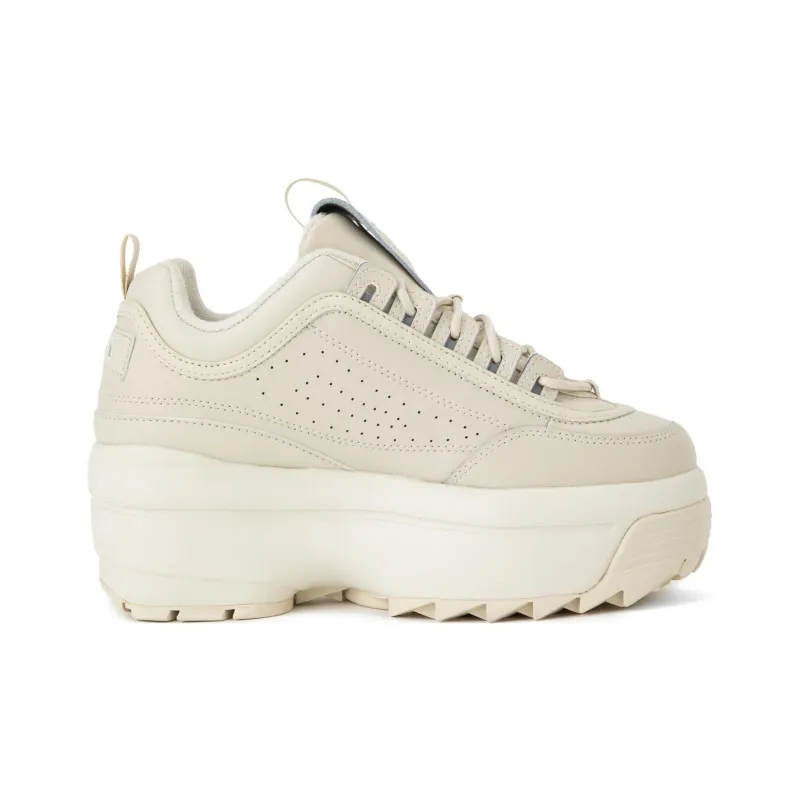 FILA Disruptor 2 Wedge Anti-Slip Wear-Resistant Low-Top Casual Shoes Women's Beige-1