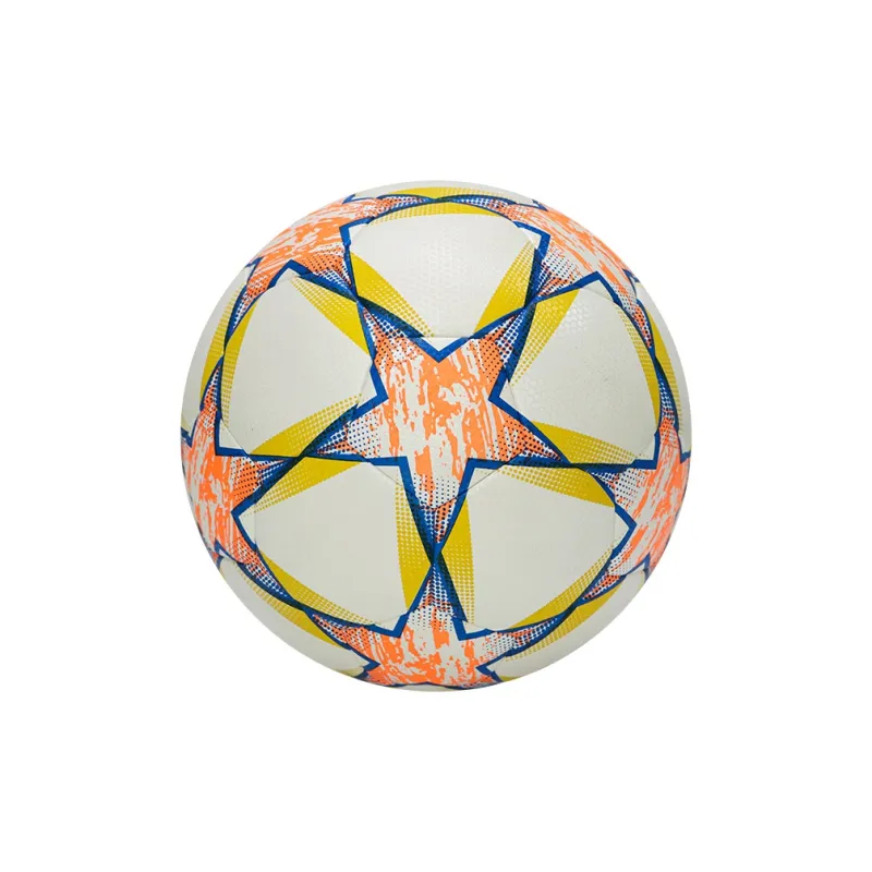 SIRDAR Size 5 Size 4 Soccer PU Seamless Thermal bonding Unisex Five Pointed Star Orange-2