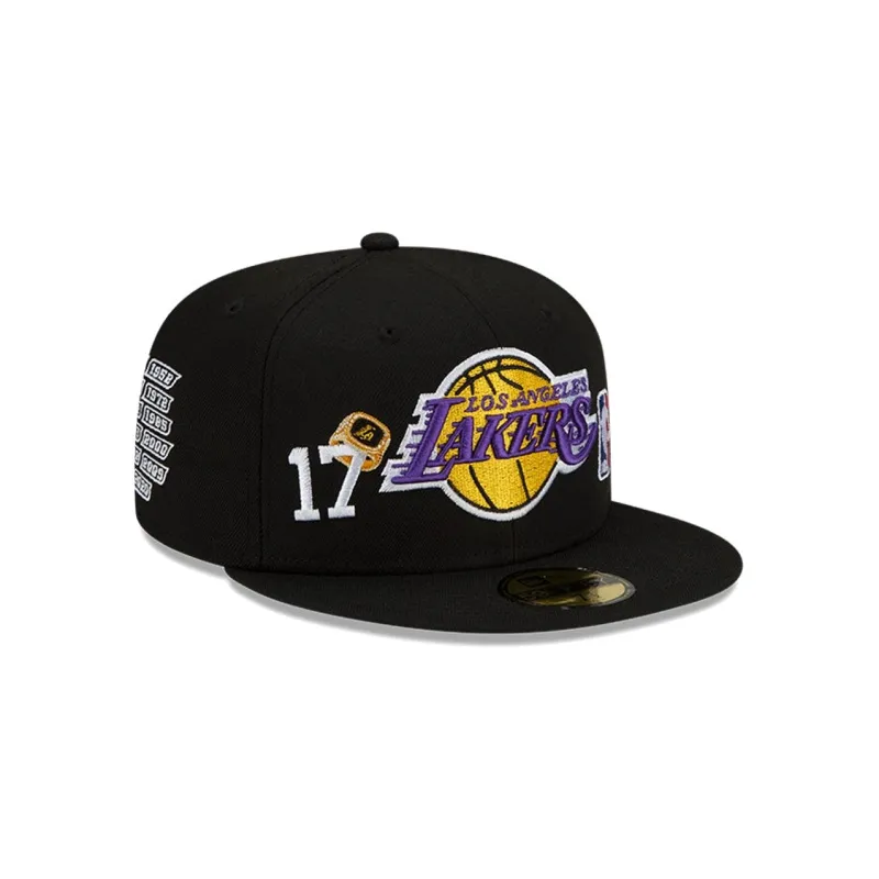 New Era Los Angeles Lakers HC92 Patch Fitted Hat Club Exclusive 59Fifty Fitted Hat-4