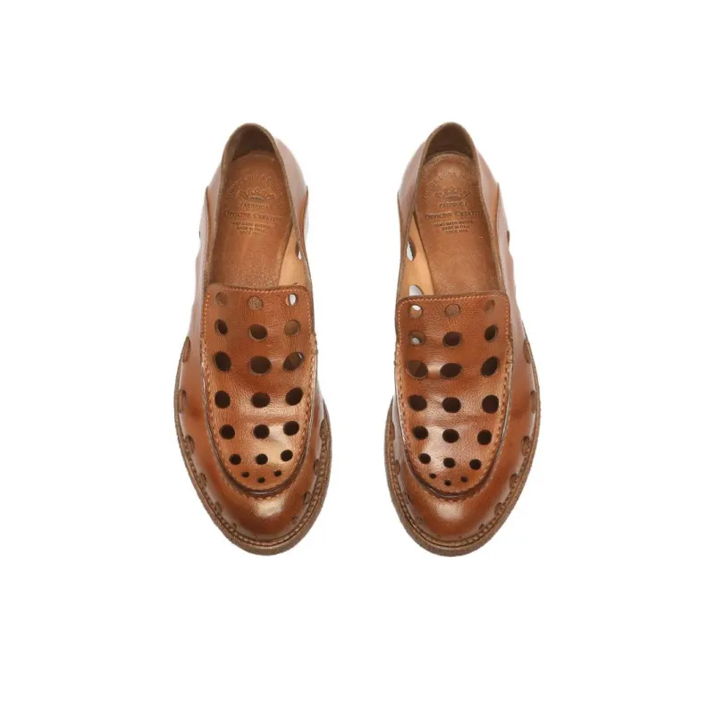 Officine Creative Lexikon Perforated Leather Loafers-4