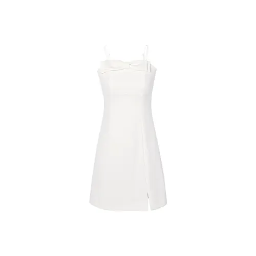 LA CRAWFISH Slip Dresses Women's Cream White