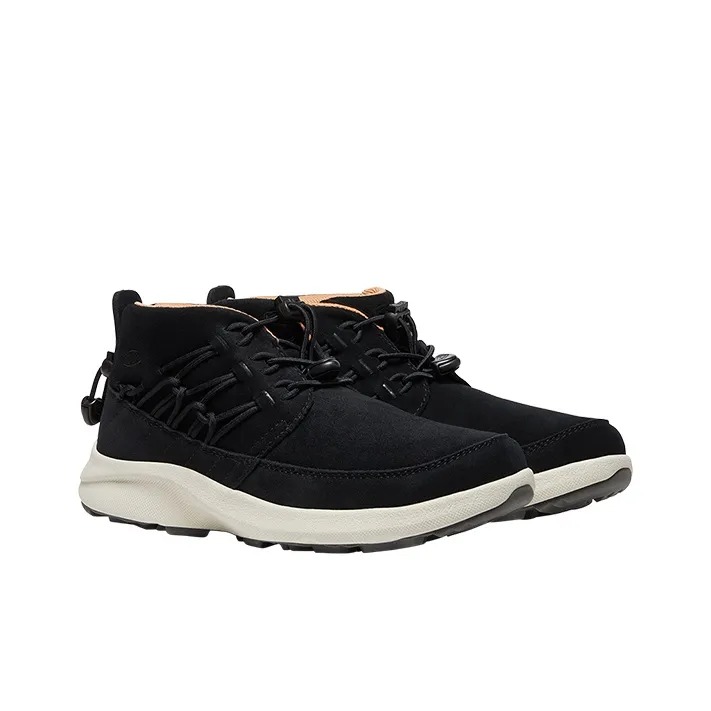 KEEN Uneek CHUKKA Slip Resistant Mid Top Outdoor Shoes Women's Black-4