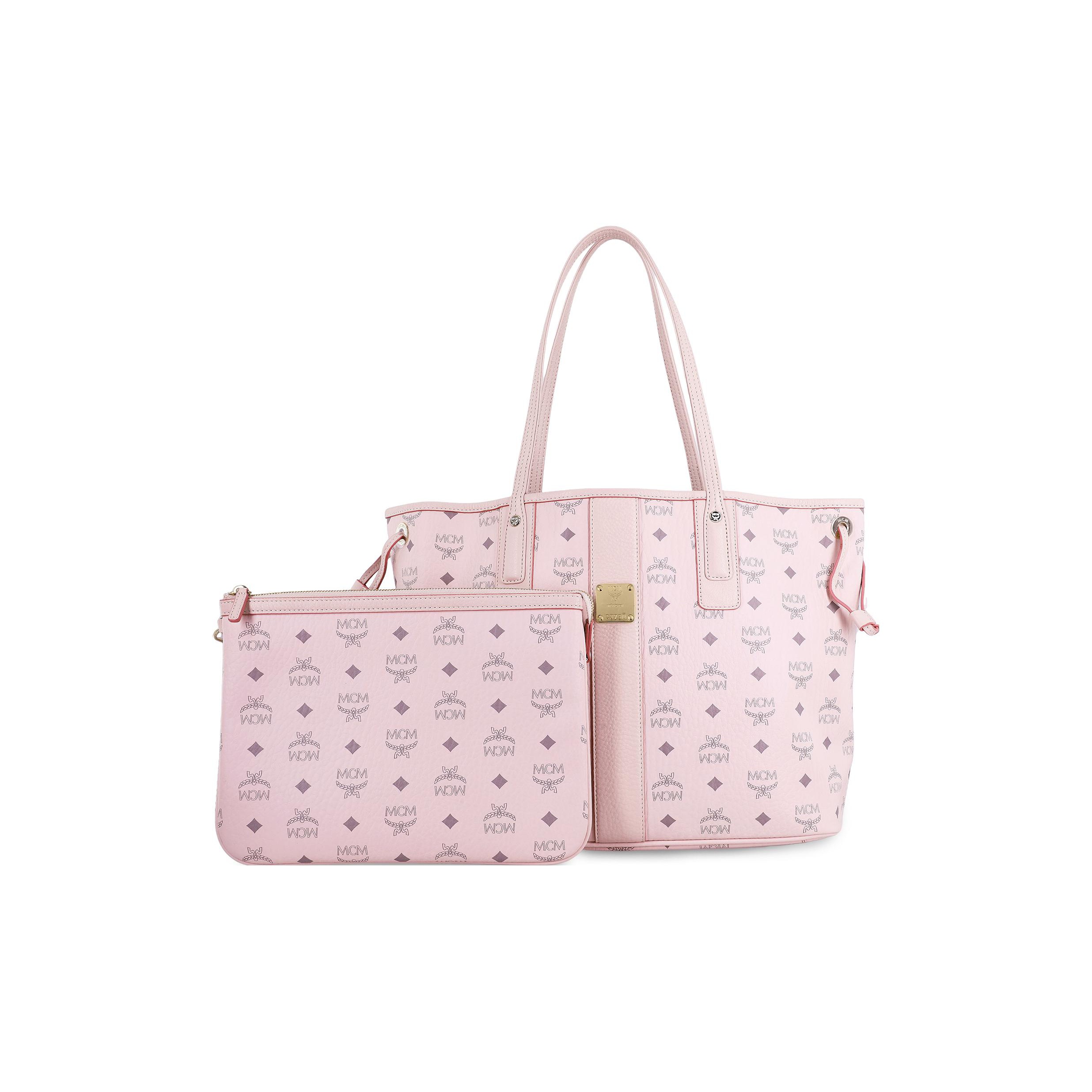 bebcdrshop trends mcm shoulder bag pink POIZON