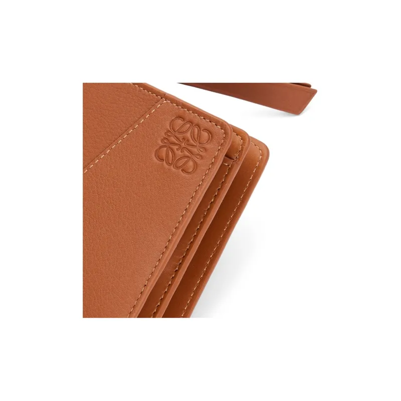 LOEWE Puzzle Calfskin Wallet Women's Tan-4