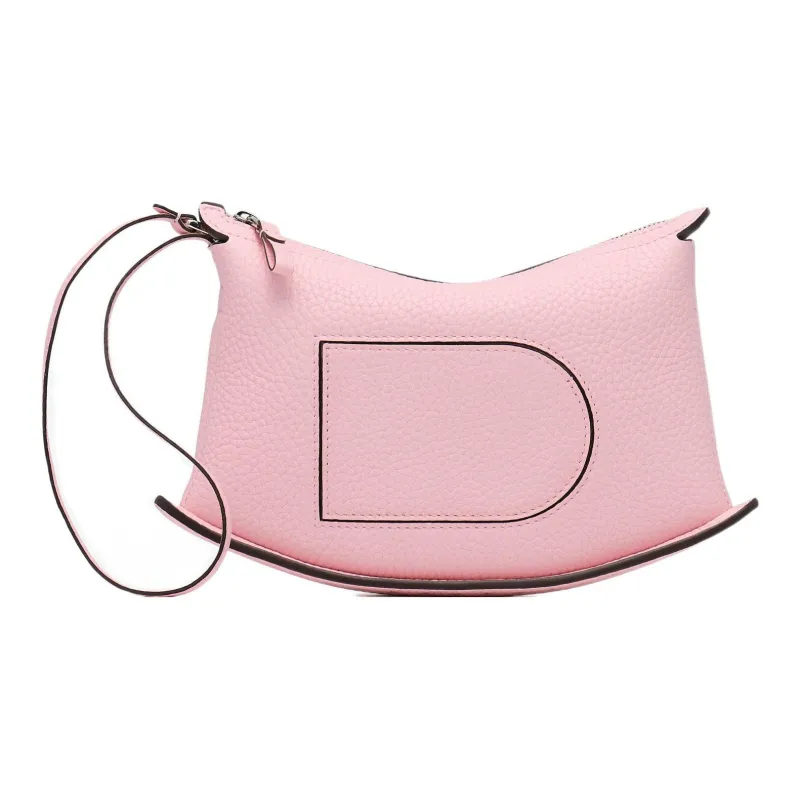 Delvau Soft Grained Calfskin Clutch Regular Women's Pink-0