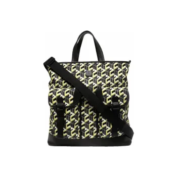 MCM Fabric Tote Bag, Shopping Bag, Crossbody Bag, Handbag Large Size Unisex Yellow