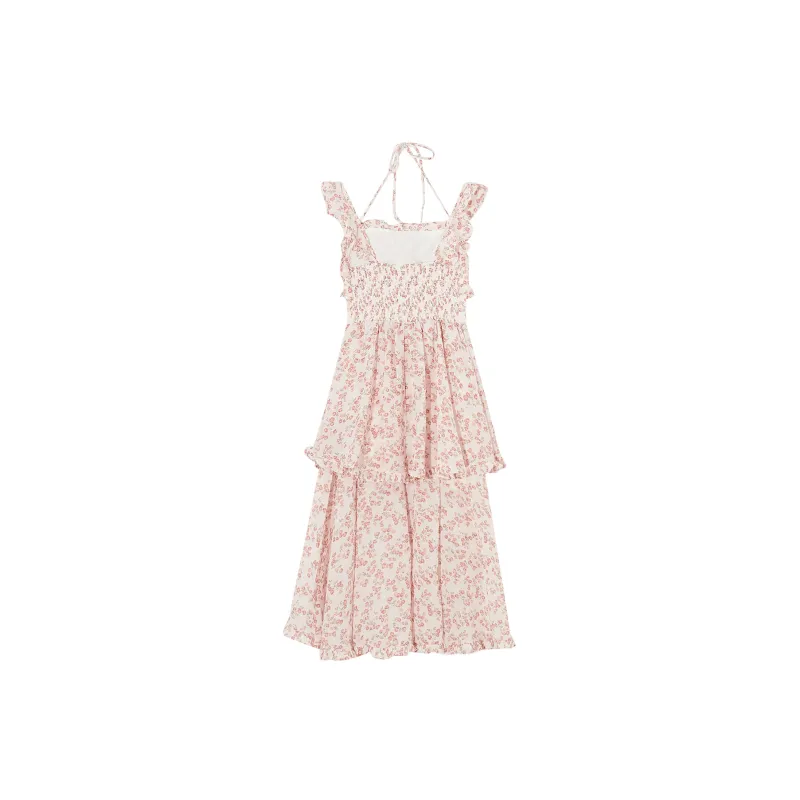 QYPRF Sleeveless Dresses Women's Pink-1
