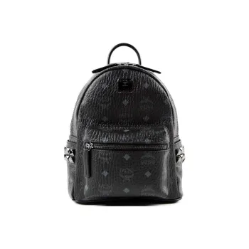 MCM Stark Backpack Visetos Side Studs Mini Black