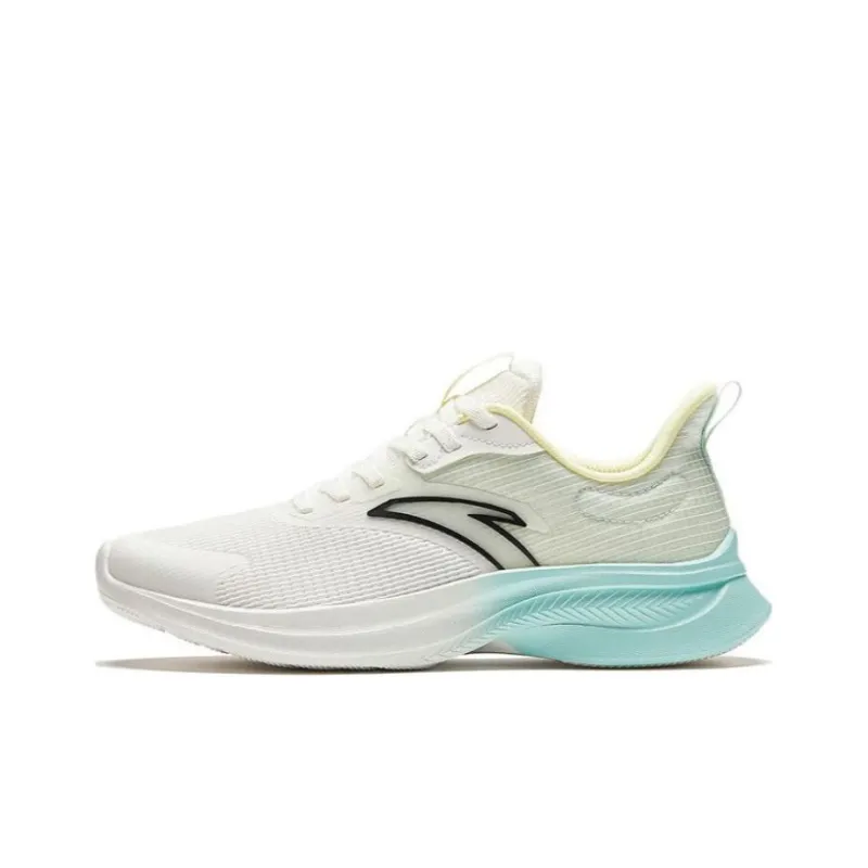 Anta Wear-Resistant Impact-Resistant Low-Top Running Shoes Women's White Green-0