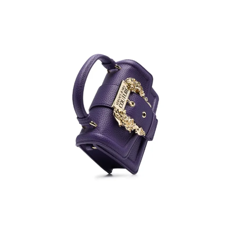 VERSACE JEANS COUTURE Polyurethane Crossbody One Shoulder Handbag Women's Purple-2