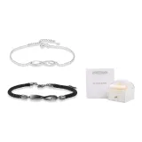 Mobius Couple's Bracelets (Style Two)+Rose Flower Gift Box