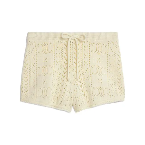 CELINE Casual Shorts Women's Off White