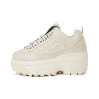 FILA Disruptor 2 Wedge Anti-Slip Wear-Resistant Low-Top Casual Shoes Women's Beige