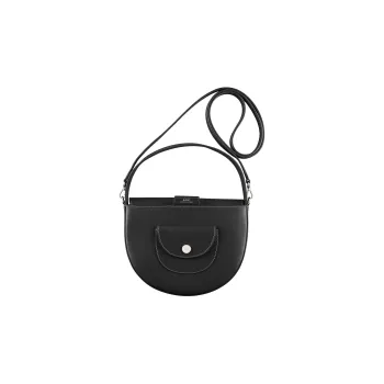 A.P.C Leather Shoulder Bag, Crossbody Bag, Handbag Trumpets Women's Black