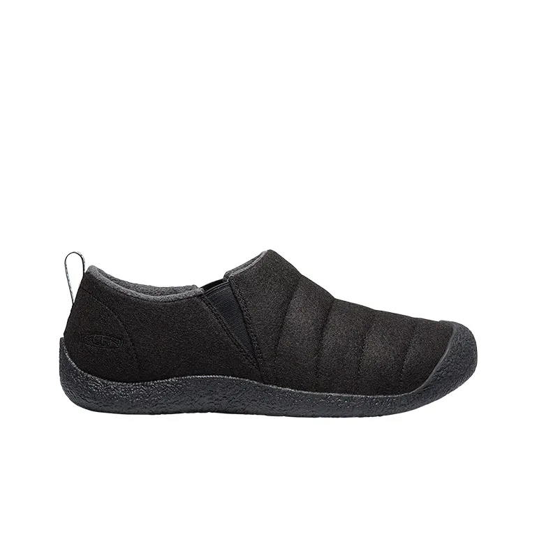 KEEN Howser Cushioning, Slip Resistant, And Abrasion Resistant Low Top Outdoor Shoes Men's Black Felt-1