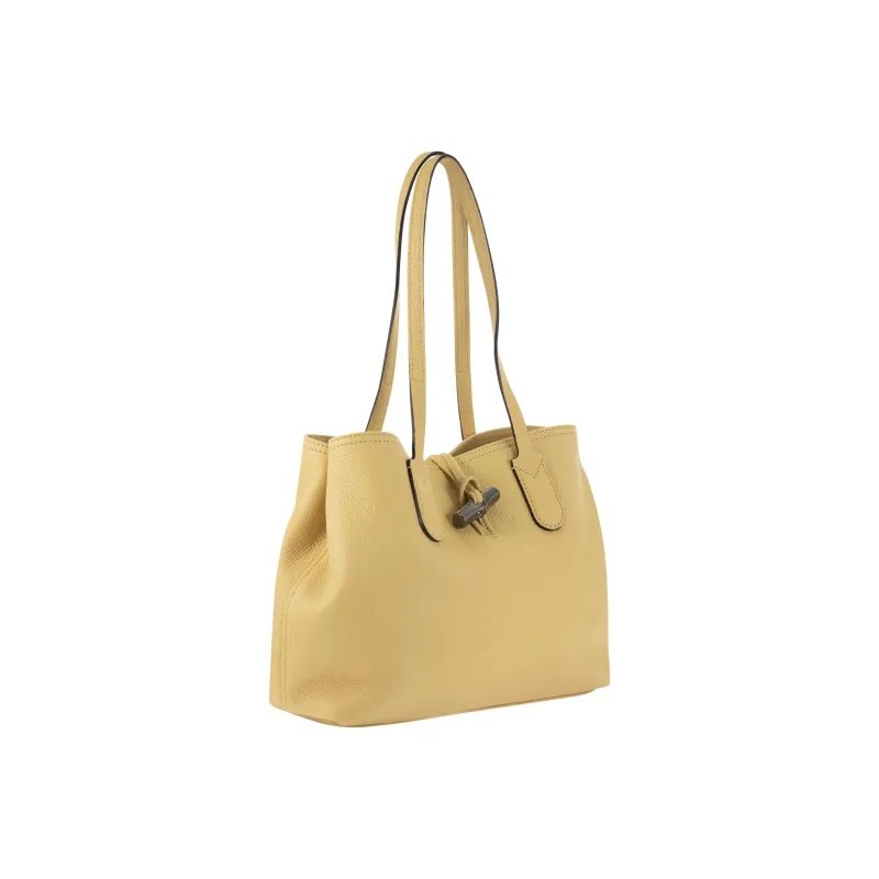 LONGCHAMP Roseau Essential Leather Tote Bag Shopping Bag Handbag Shoulder Bag Women's Wheat-1