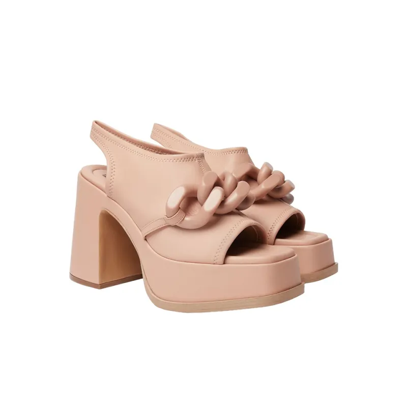 Stella McCartney Chain-Linked Slip-On Heeled Sandals Women's-2