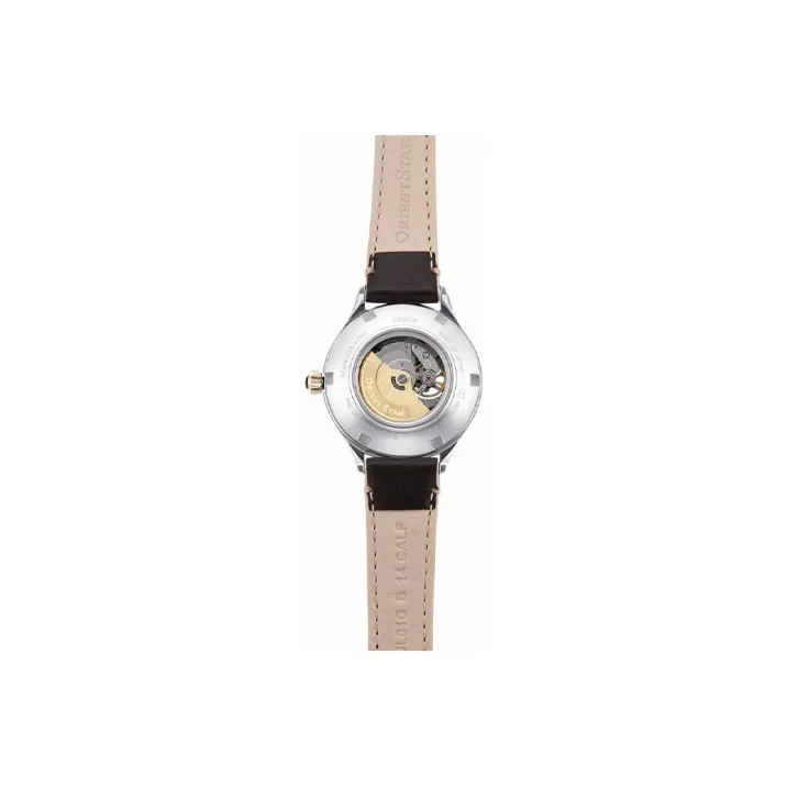 ORIENT STAR Automatic Mechanical Movement Leather Strap Watch Women's Watch White Dial RE DWND0010G00B-1