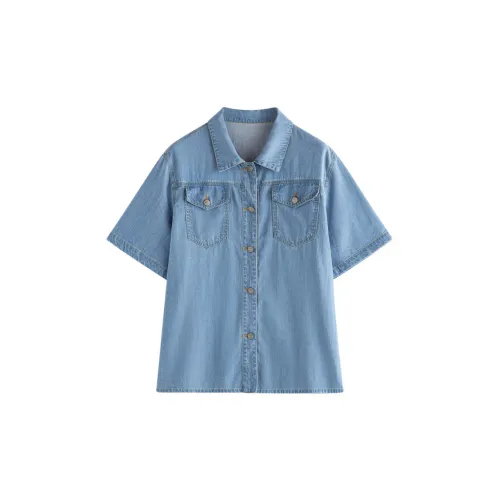 Inman Shirts Women's Light Blue Denim