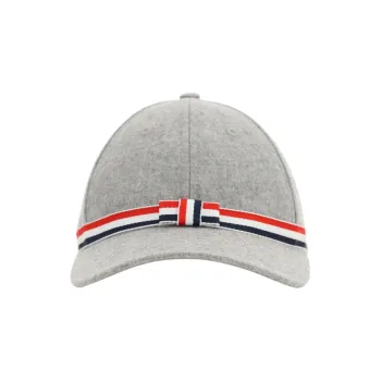 THOM BROWNE 4 Bar Striped Bow Baseball Cap