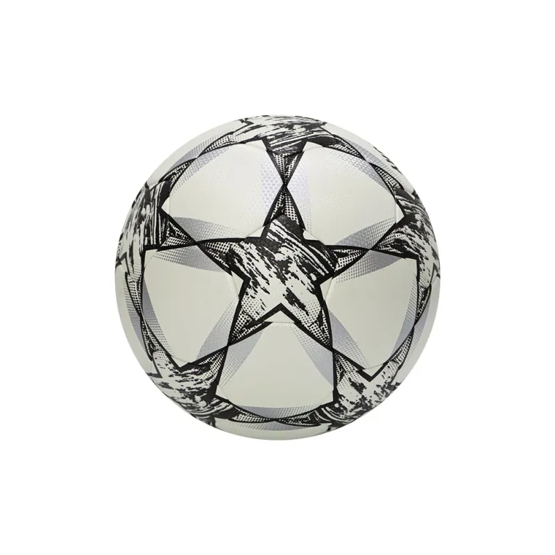 SIRDAR Size 5 Soccer PU Machine Stitched Soccer Ball Unisex Black Gray Color-2
