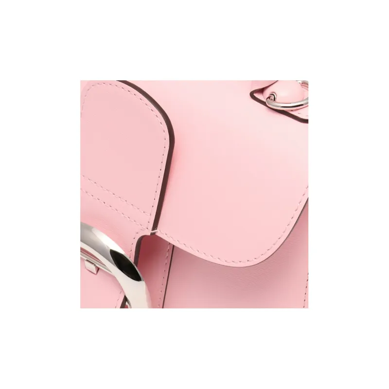 Delvau Brillant Calfskin Shoulder Bag Crossbody Bag Handbag Mini Women's Pink-5