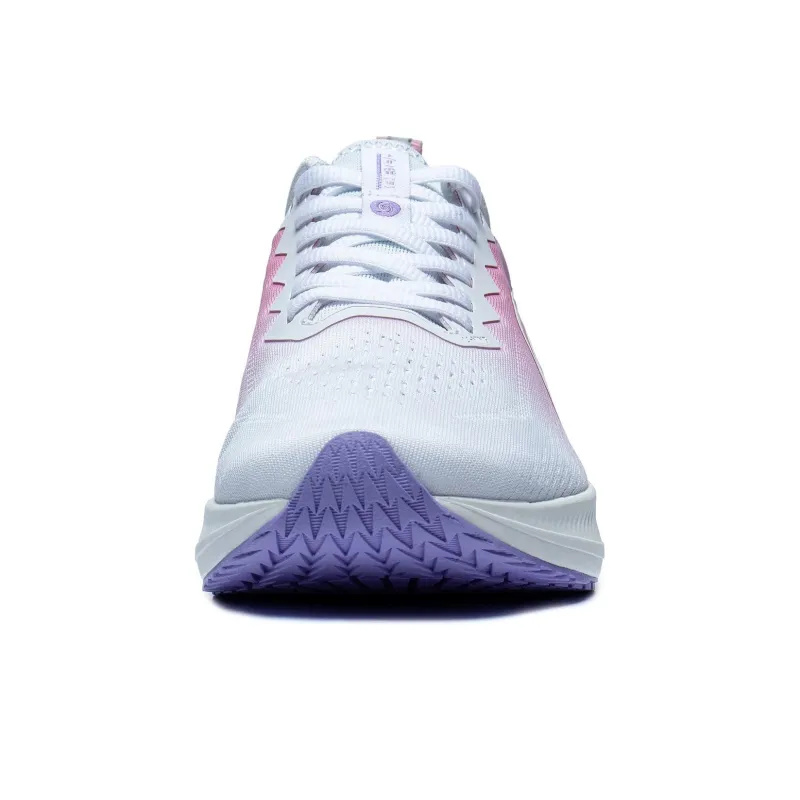 LiNing Red Hare 6 Cushioning Breathable Rebound Low Top Running Shoes Women's White Pink Purple-3