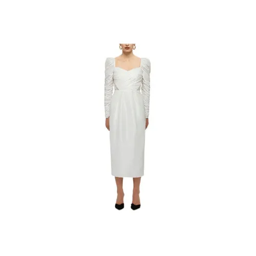 Self-portrait Long-Sleeved Dresses Women's White