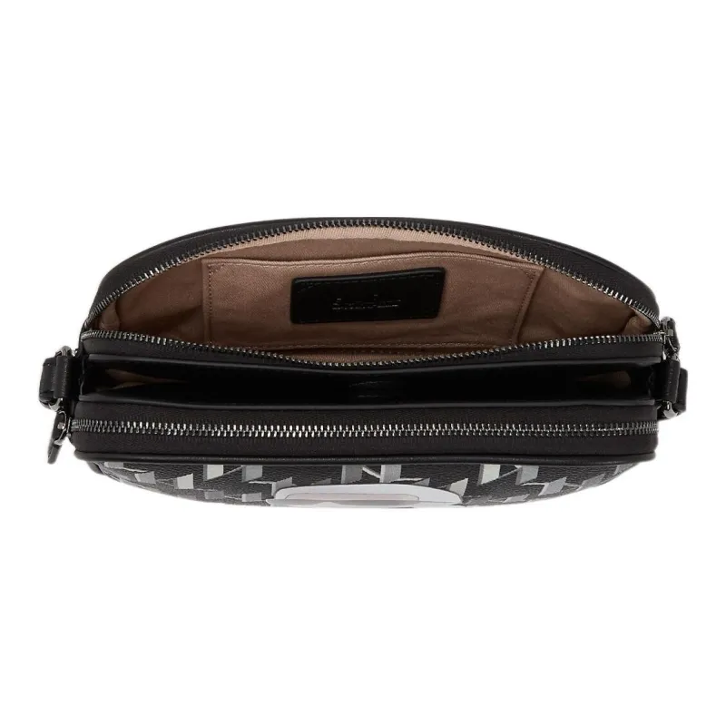 KARL LAGERFELD K/Ikonik Polyurethane Camera Bag Shoulder Bag Crossbody Bag Small Size Women's Black-2