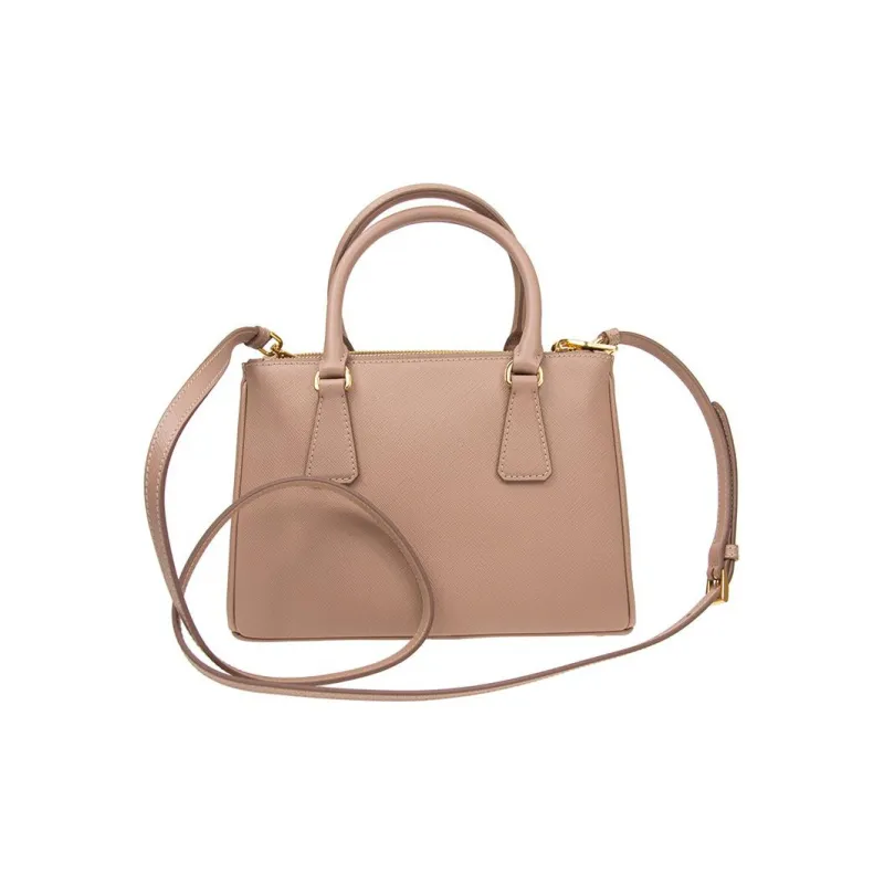 PRADA Leather Tote Bag, Shopping Bag, Handbag Regular Women's Leather Pink-2