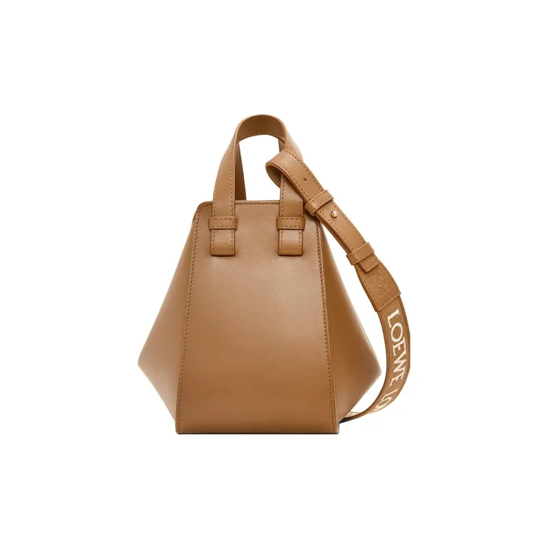 LOEWE Hammock Satin Cow Leather Shoulder Bag, Crossbody Bag, Handbag Regular Women's Brown-3
