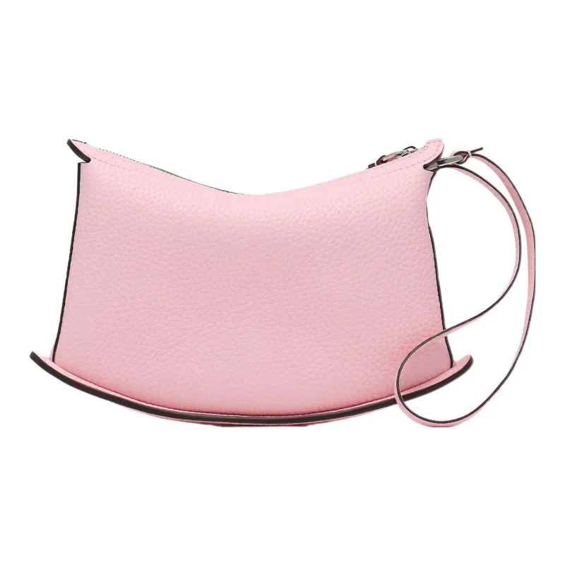Delvau Soft Grained Calfskin Clutch Regular Women's Pink-3