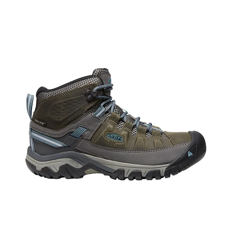 KEEN Targhee 3 MID WP Cushioning Anti Slip And Wear Resistant Mid Top Hiking Shoes Women's Jasper Blue-1