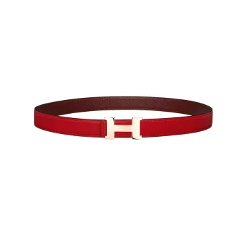 HERMES Constance Leather Belts Women's Heart Red/HERMES Red