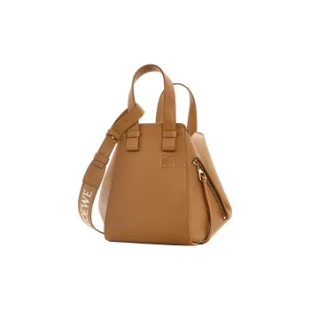 LOEWE Hammock Satin Cow Leather Shoulder Bag, Crossbody Bag, Handbag Regular Women's Brown